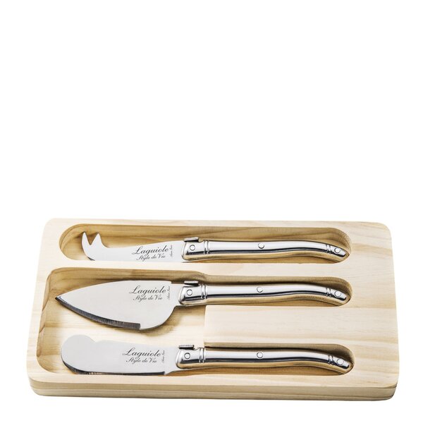 Laguiole Ostekniver 3 stk rustfritt stål