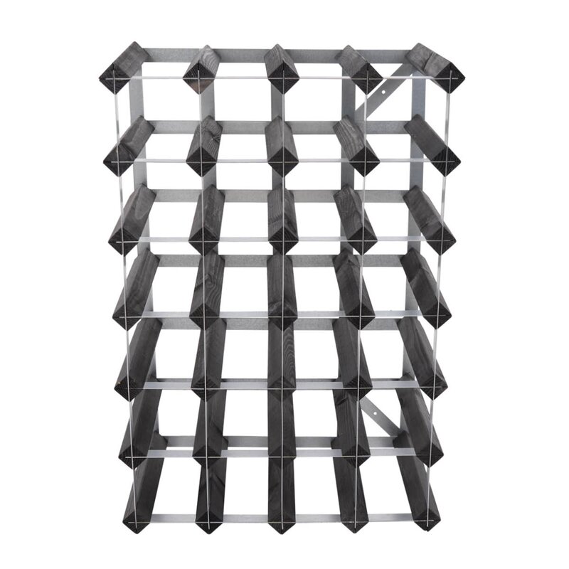 The Swedish Wine Rack Factory Vinstativ 30 flasker montert svart