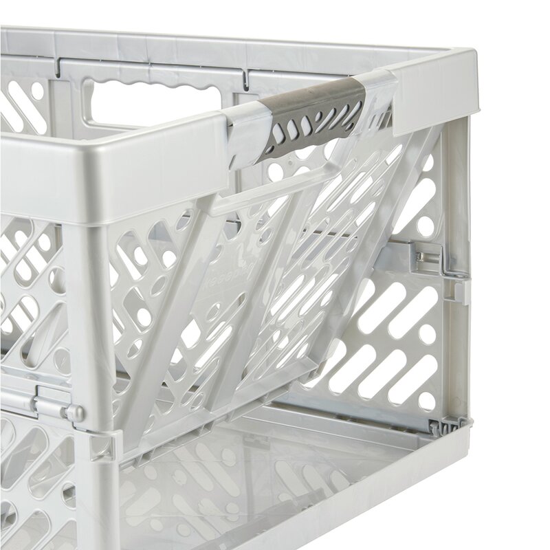Keeeper Ben oppbevaringsboks sammenleggbar 45L light silver