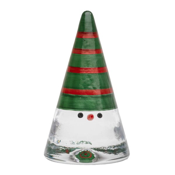 Kosta Boda Noel nisse 15 cm grønn
