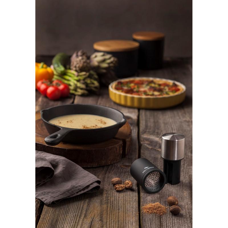 Microplane Muskatmølle svart/stål