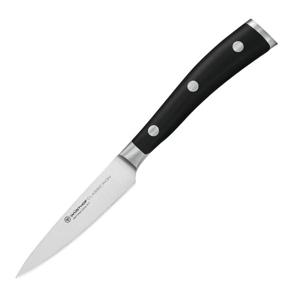 Wüsthof Classic Ikon Skrellekniv Svart 9 cm