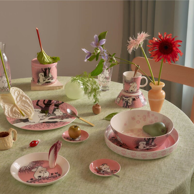 MoominArabia Frokostbolle 15 cm Kjærlighet rosa 30 år