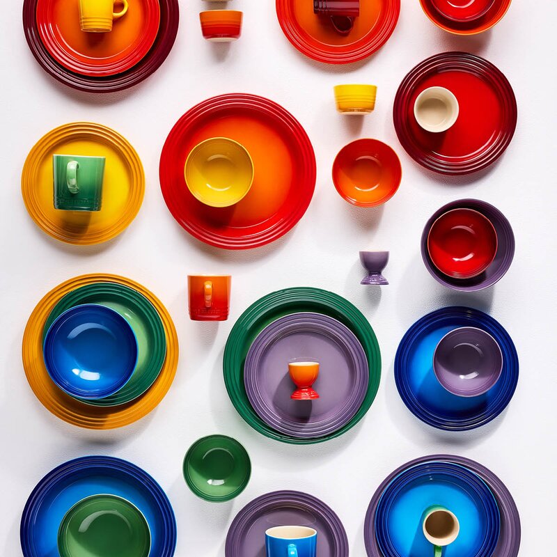 Le Creuset Rainbow eggeglasss 4 cl 6 stk 