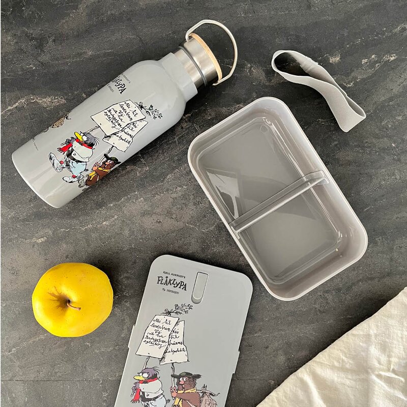 Flåklypa Flåklypa drikkeflaske 500 ml Retro grå