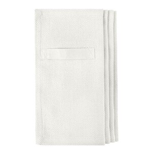 The Organic Company Serviett i bomull 20x20 cm 4 stk hvit