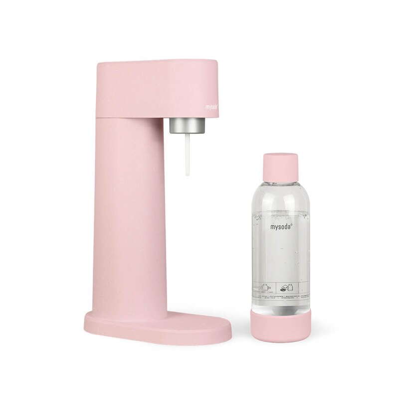 Mysoda Woody kullsyremaskin uten sylinder rosa