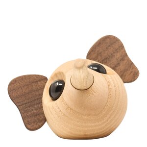 FableWood Louis elefant trefigur 5 cm valnøtt/ask