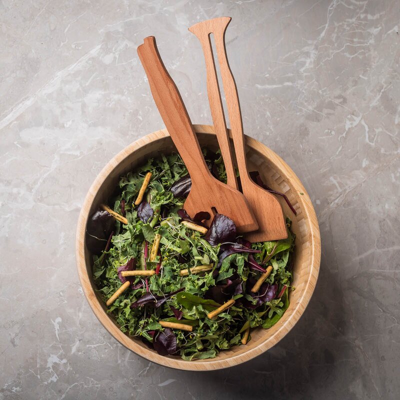 Hackit Wood mathakker 2 delt 25 cm bøk