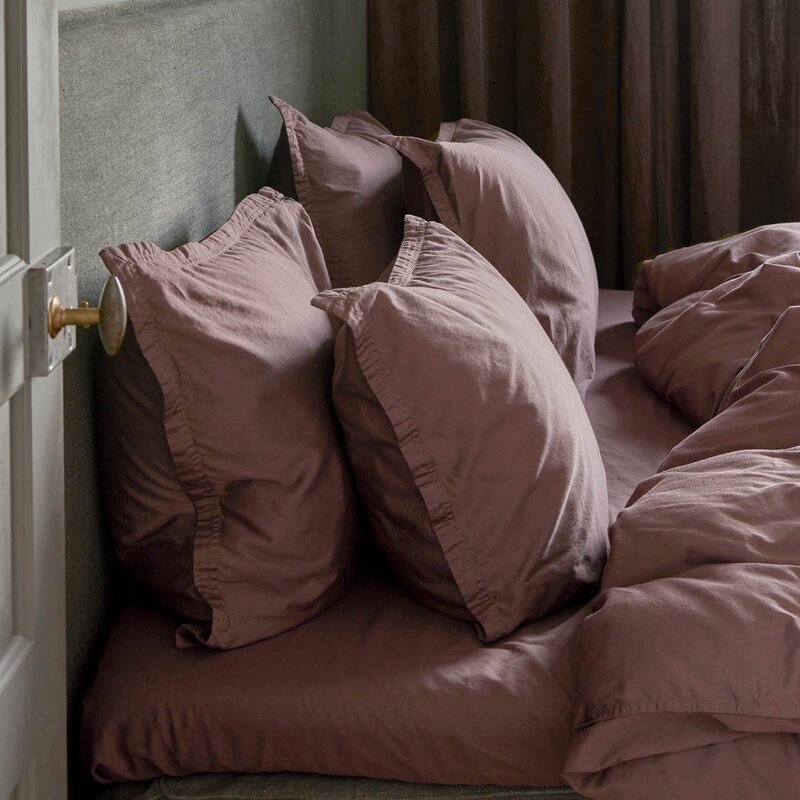 Himla Soul laken 270x270 cm maroon