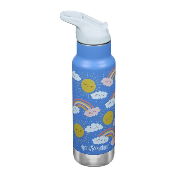 Klean Kanteen Kid Classic Narrow termoflaske 0,35L med sportslokk Rainbows
