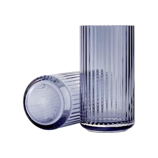 Lyngby Porcelæn, Vase glass blå 20 cm