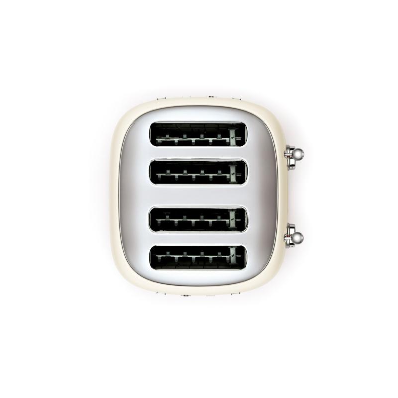 SMEG Brødrister TSF03 4 skiver kvadratisk krem