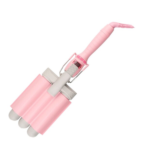 Mermade Bølgetangsett triple waver 6 deler rosa