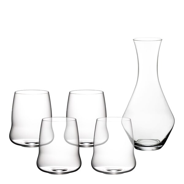 Riedel Stemless Wings vinglass cabernet sauvignon 4 stk + karaffel