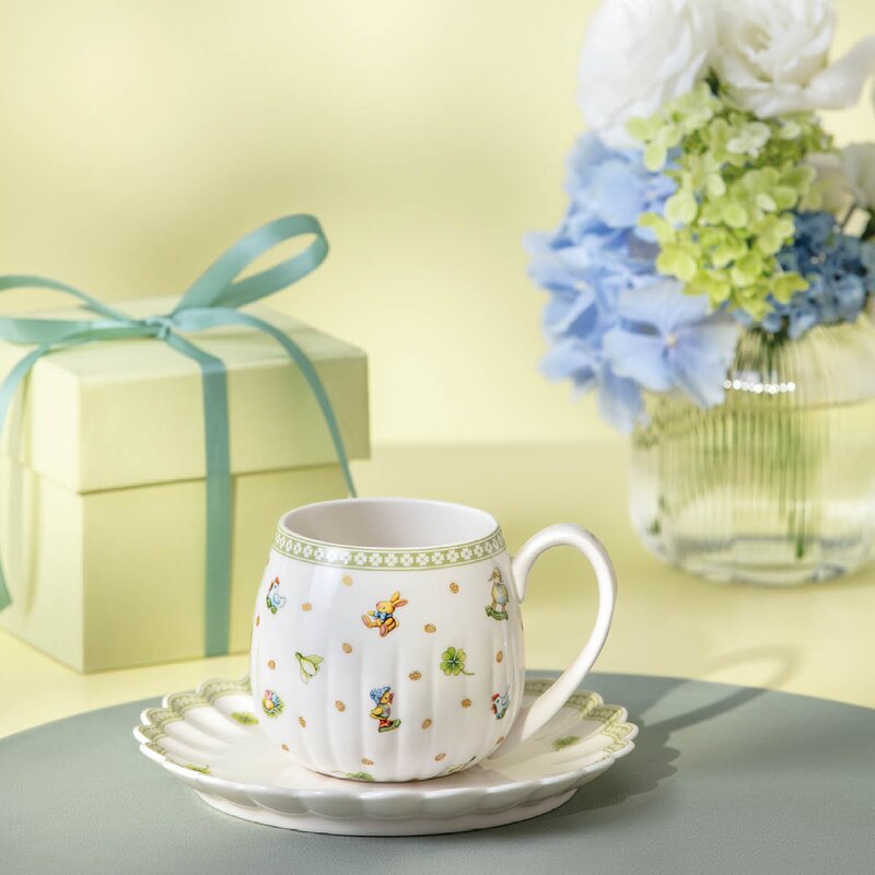 Villeroy & Boch Easter Delight krus 35 cl hvit/grønn