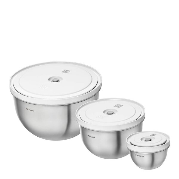 Zwilling Fresh & Save vakuumskålsett 6 deler rustfritt stål