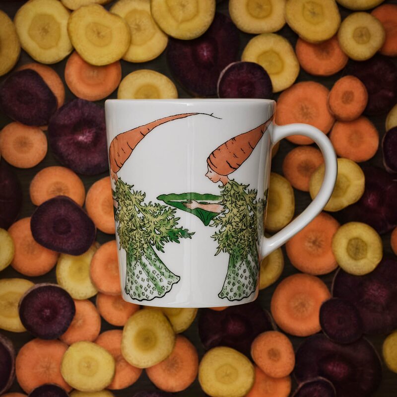 Design House Stockholm Elsa Beskow krus m/håndtak 28 cl Gulerot