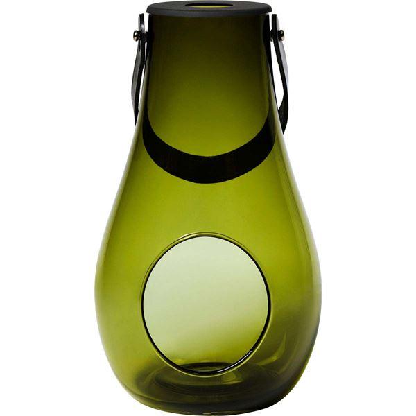 Holmegaard Design With Light hurricane lanterne 29 cm olivengrønn