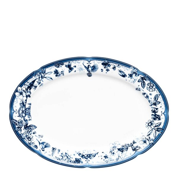 Magnor Fjord fat 36 cm blå