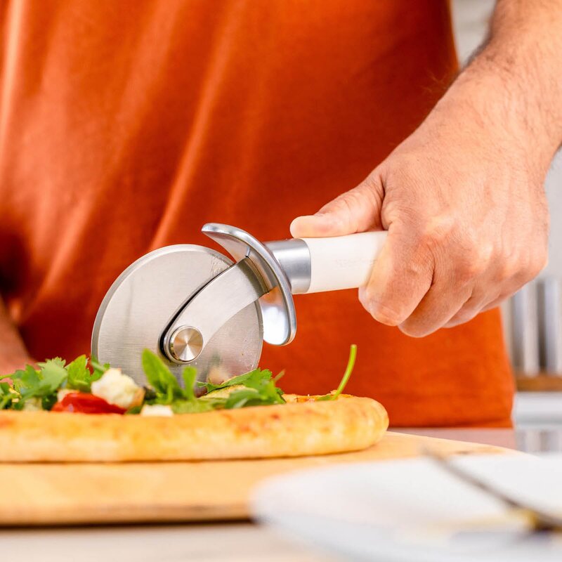 KitchenAid Classic pizzaskjærer 24 cm porcelain white