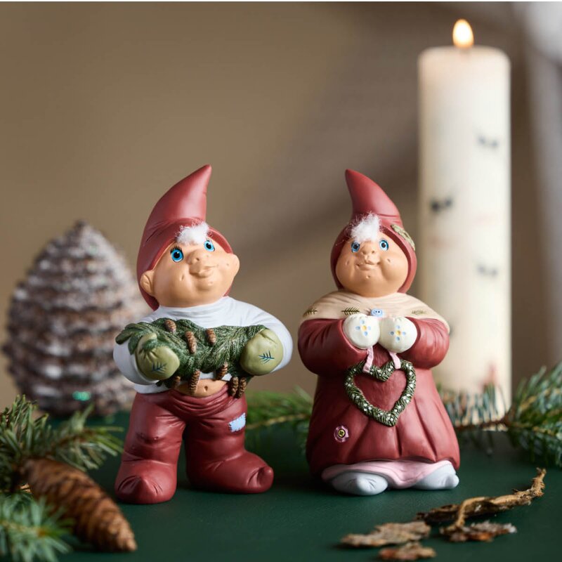 Klarborg Nissepar Torben & Agnethe 13,7 cm årsnisse 2026