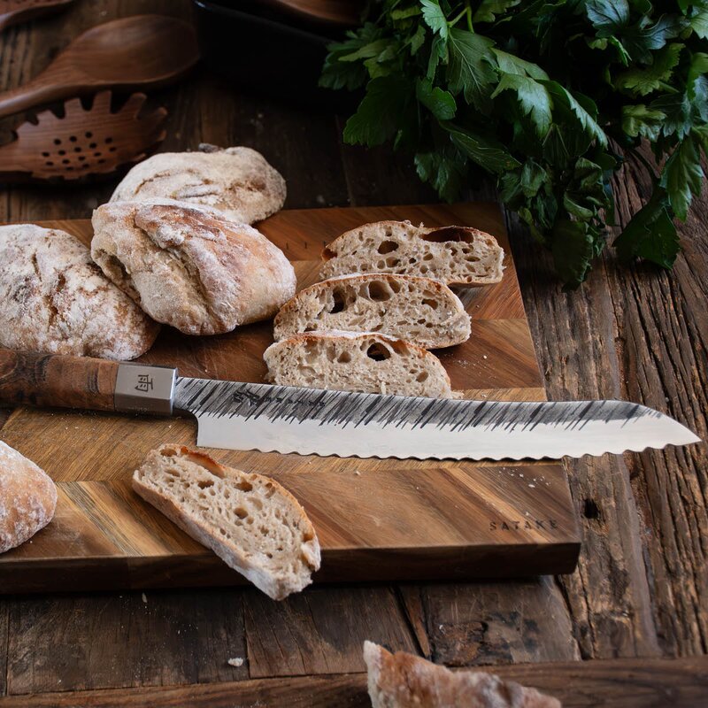 Satake Ame brødkniv 23 cm masur