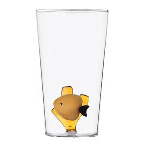 Ichendorf Milano Marine garden longdrinkglass 45 cl gul fisk i rav tang