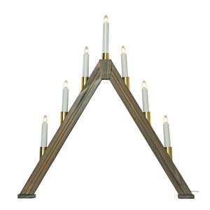 Aneta Lighting Halland adventsstake 59 cm gråbeis