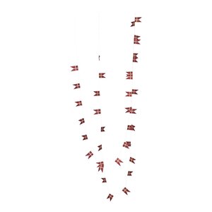 House Doctor Flags girlander 500 cm rød champagne