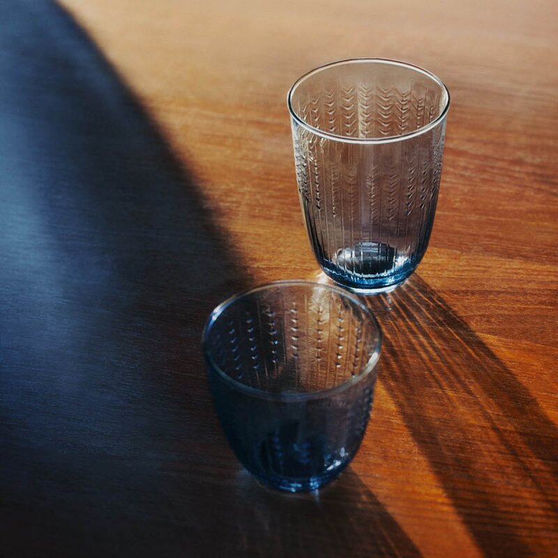 Rörstrand Swedish Grace glass 37 cl 2 stk blå