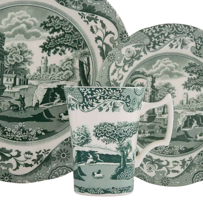 Spode Heritage Green Italian sett 12-deler 