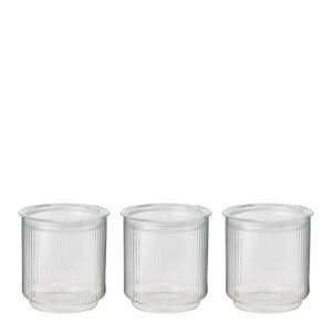 Stelton Pilastro glasskrukke m/lokk 0,6L 3 stk