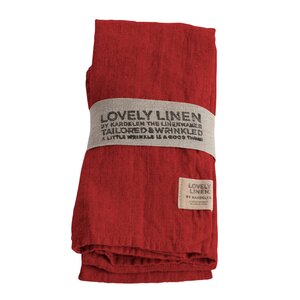 Lovley Linen Lovely serviett lin 45x45 cm 4 stk Real Red