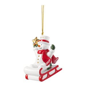 Villeroy & Boch Christmas Classic juletrepynt snømann 8,5 cm