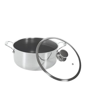 Gladkokken Hybrid kasserolle med lokk 5L 24 cm