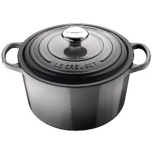 Le Creuset Signature støpejernsgryte rund 26 cm 6,3L flint