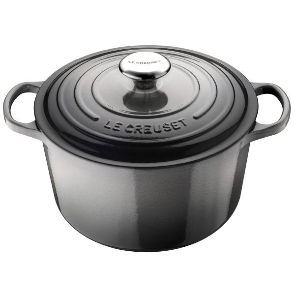 Le Creuset - Signature støpejernsgryte rund 26 cm 6,3L flint