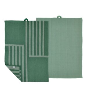 Södahl Reflection kjøkkenhåndkle 50x70 cm 2 stk pine green