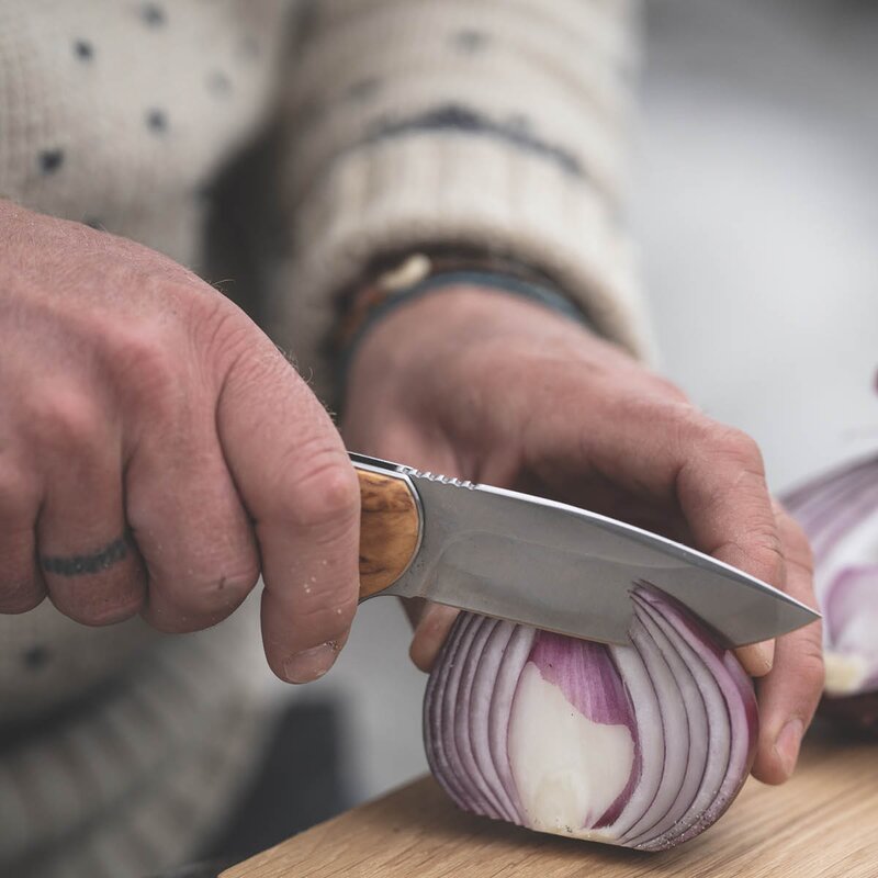 Brusletto Natten foldekniv 21 cm masurbjørk