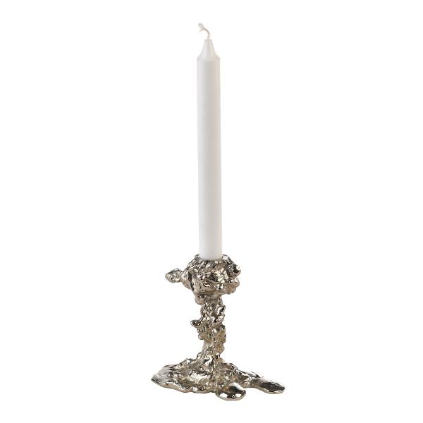 Pols Potten Drip lysestake 14 cm sølv