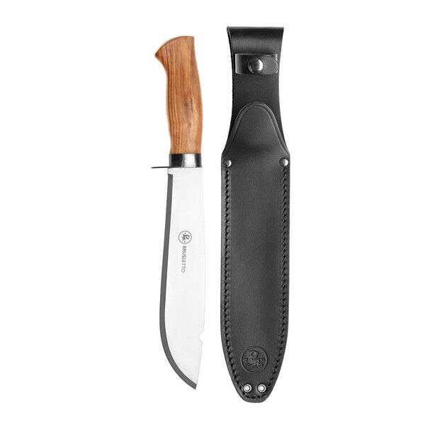 Brusletto Villmarka stor kniv 36 cm oliventre