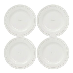 Lexington Icons desserttallerken 22 cm 4 stk hvit/beige