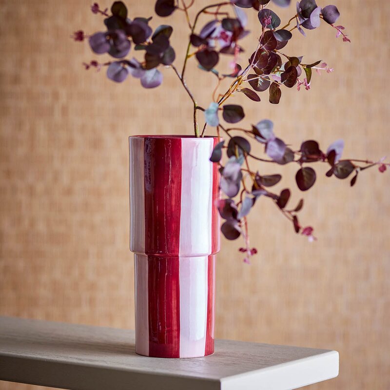 Bloomingville Floki vase 31 cm rød