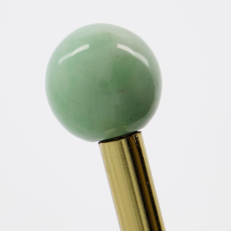 House Doctor Ball knagg 5x2 cm 2 stk messing/aqua