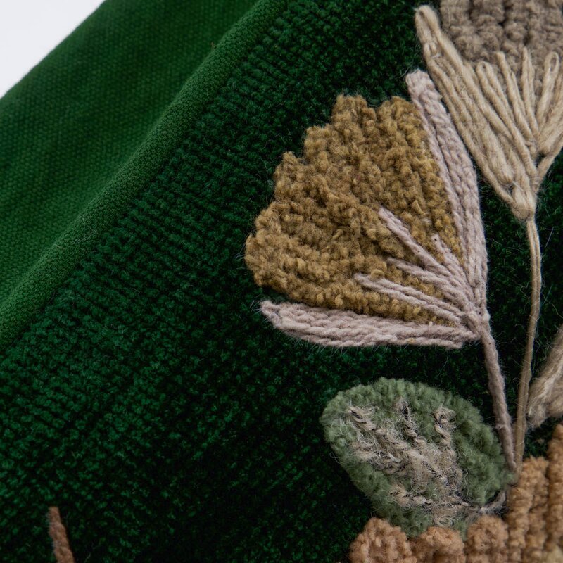 House Doctor Bota putetrekk 50x50 cm grønn/rose