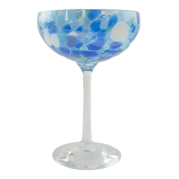Magnor Swirl champagneglass 22 cl blå