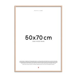 Poster & Frame Treramme 50x70 cm rose