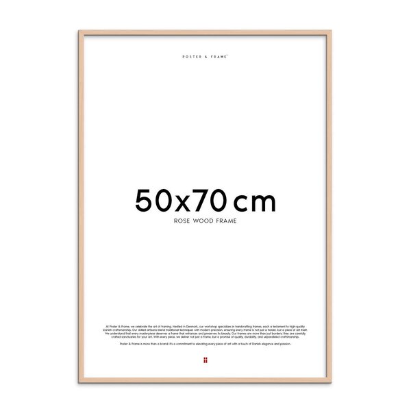 Poster & Frame – Treramme 50×70 cm rose