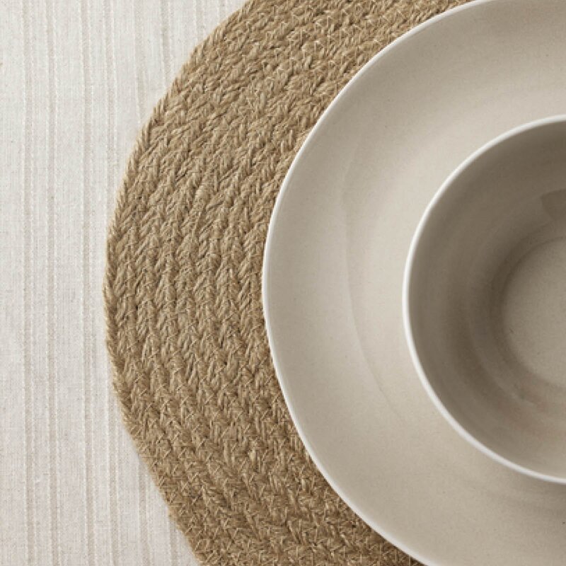 Holmen Jesper dekkebrikke 45x35 cm oval natur